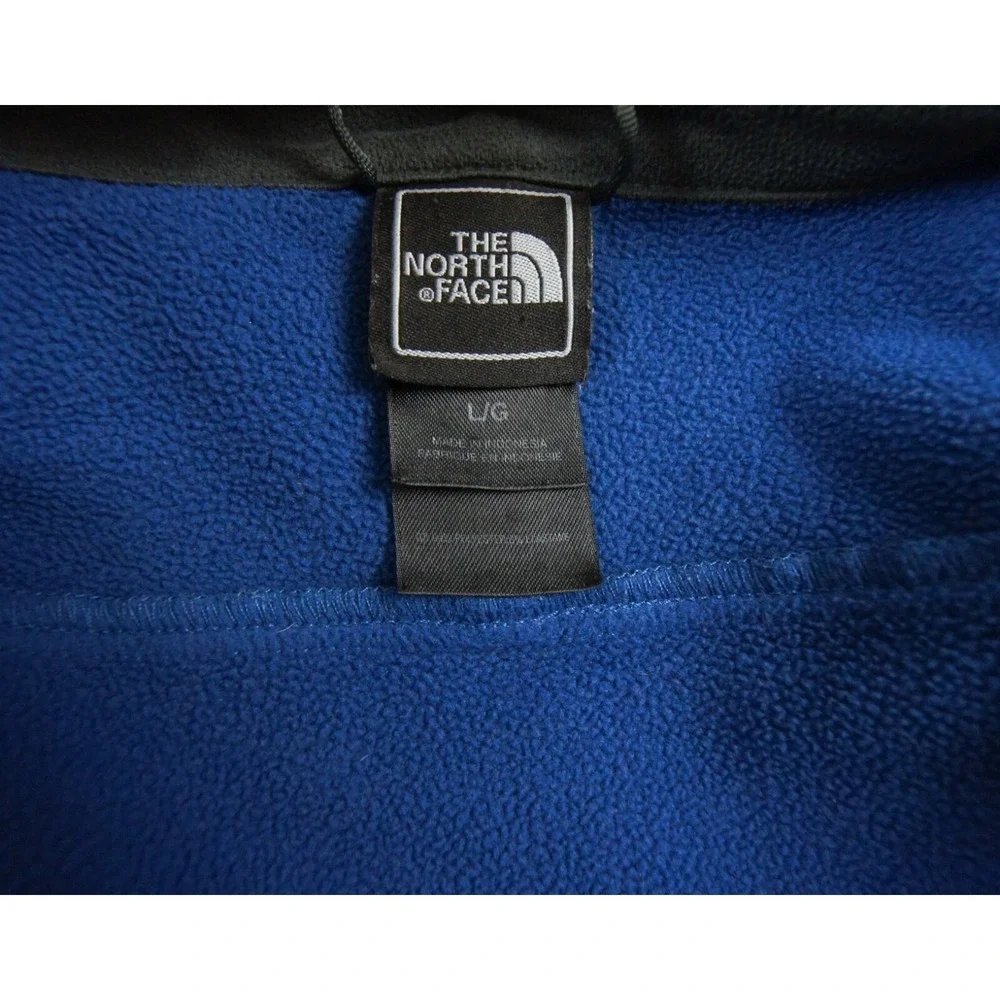 The North Face Jacket Mens Large Blue Full Zip Stretch Hike Camp Outdoors Adult